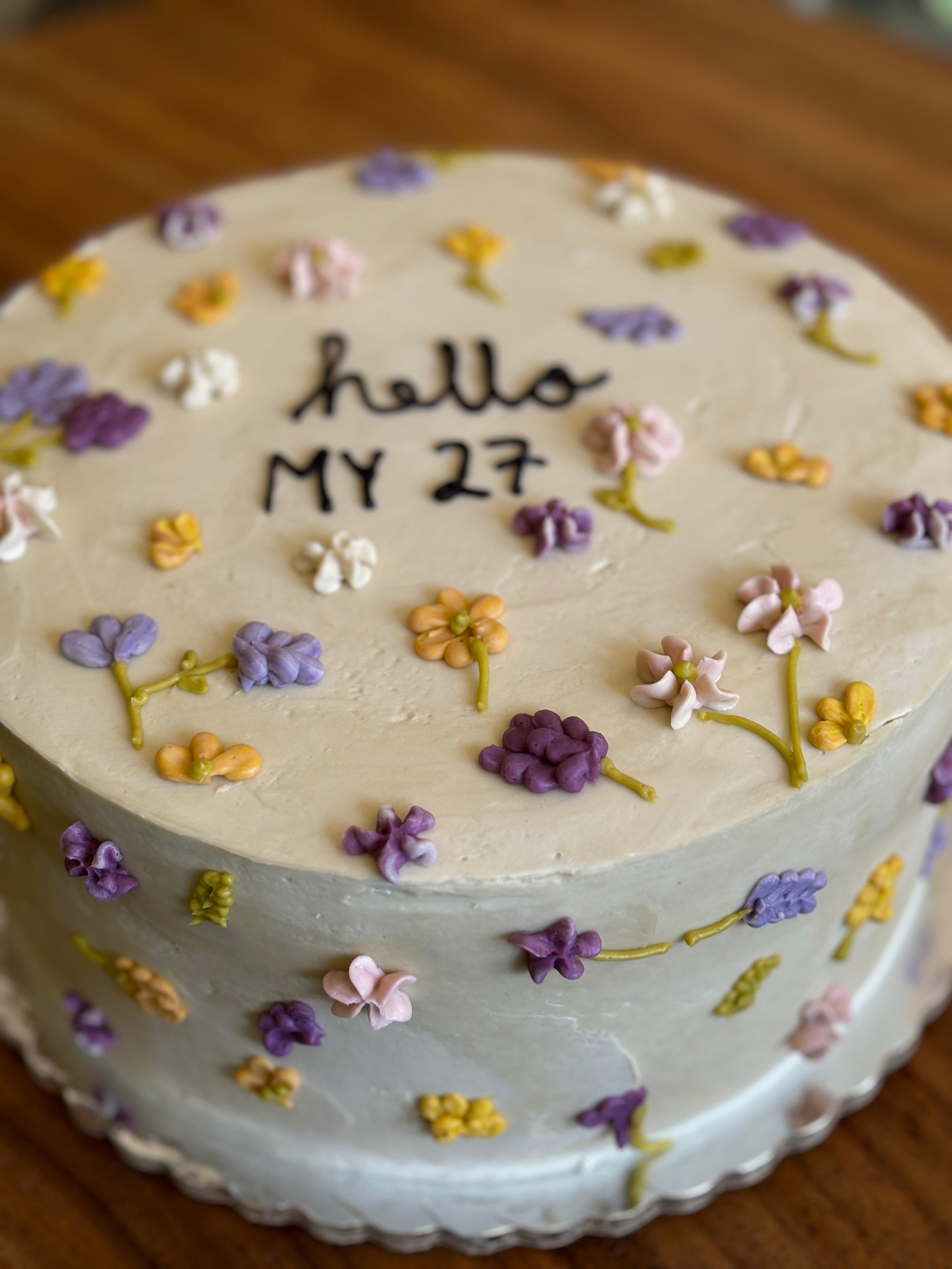 Pastel especial decorado